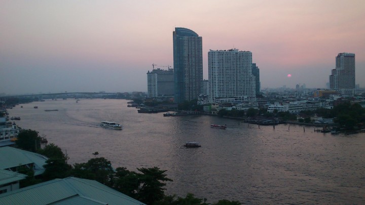 Stunning view from Chatrium Riverside Hotel
