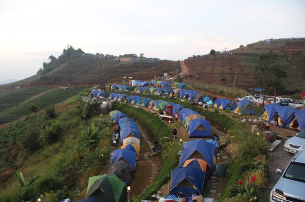 Camping in Mon Jam Mountain