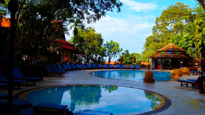 It is very common for accommodation to have a small pool for kids