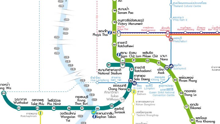 Bangkok metro map