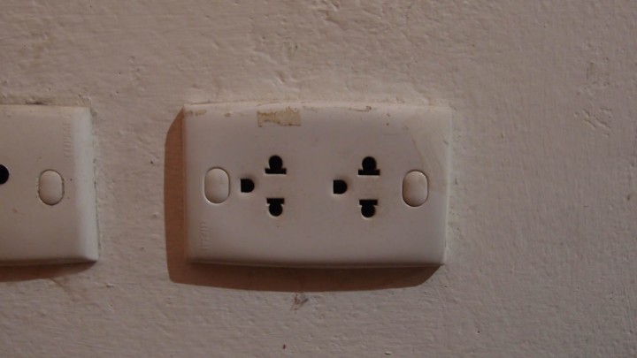 A normal electric socket