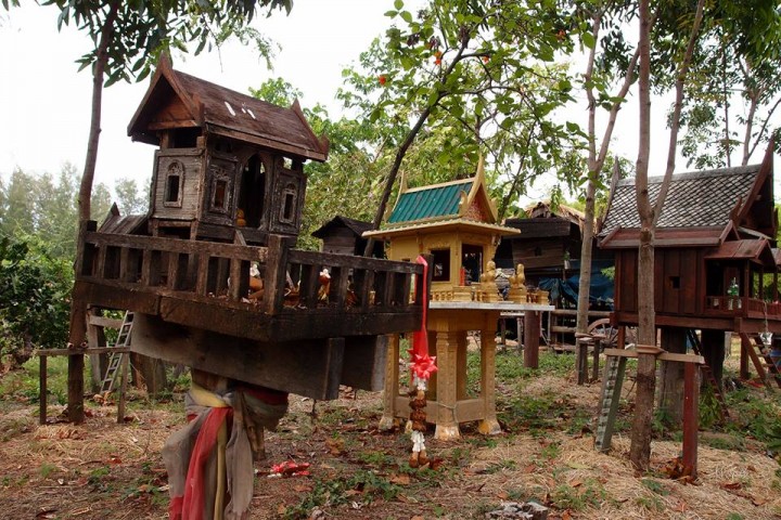 Wooden Spirit Houses